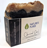Load image into Gallery viewer, NATURE&#39;S PURÉE CHARCOAL SWIRL BODY SOAP
